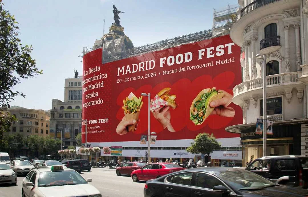 Lona en Gran Vía de Madrid Food Fest