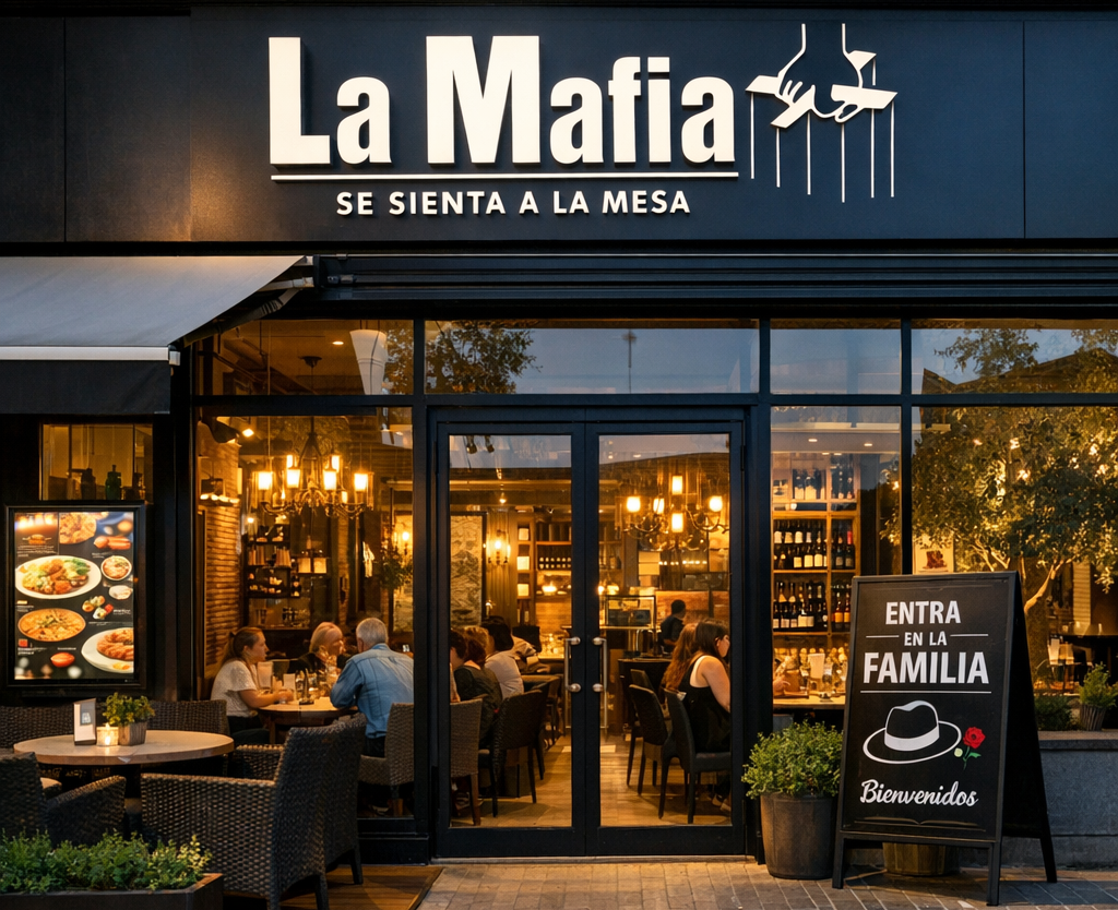 Anulación de la marca La MafIA se sienta a la mesa (IA)