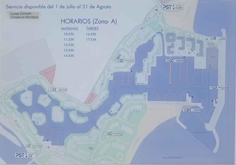vaporetto sotogrande recorrido