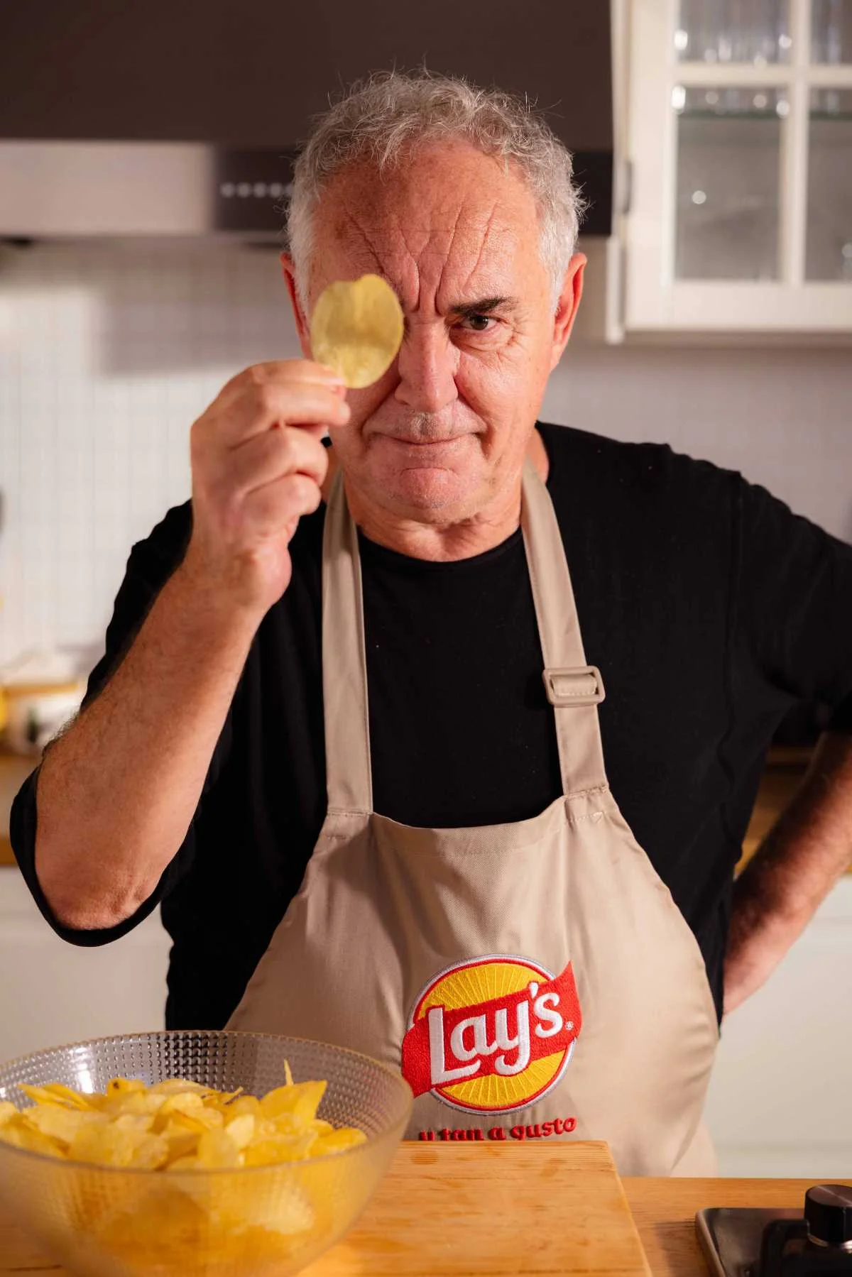 Lays y Ferrán Adriá