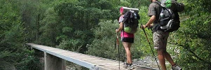 Senderistas en la Senda Pirenaica GR11
