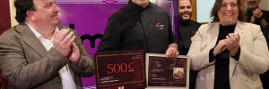 Iban Garingana en Almazan 2025. Recibe el premio.